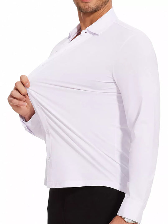 Another view: Men's Slim-Fit Stretch Long-Sleeve Shirt