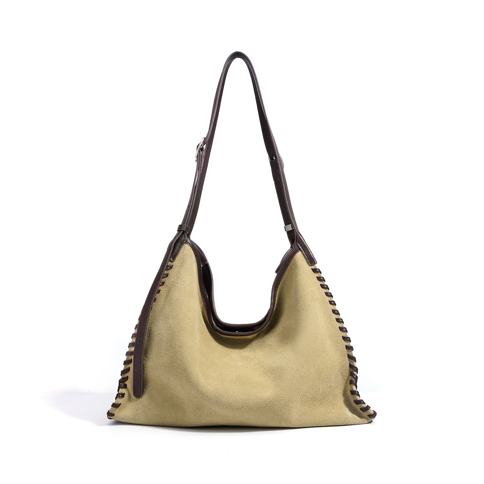 Women's Matte Leather Crossbody Bag – Minimalist Shoulder Commuter Bag