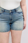 Judy Blue Wren V-Front Vintage Wash Shorts — product view 15