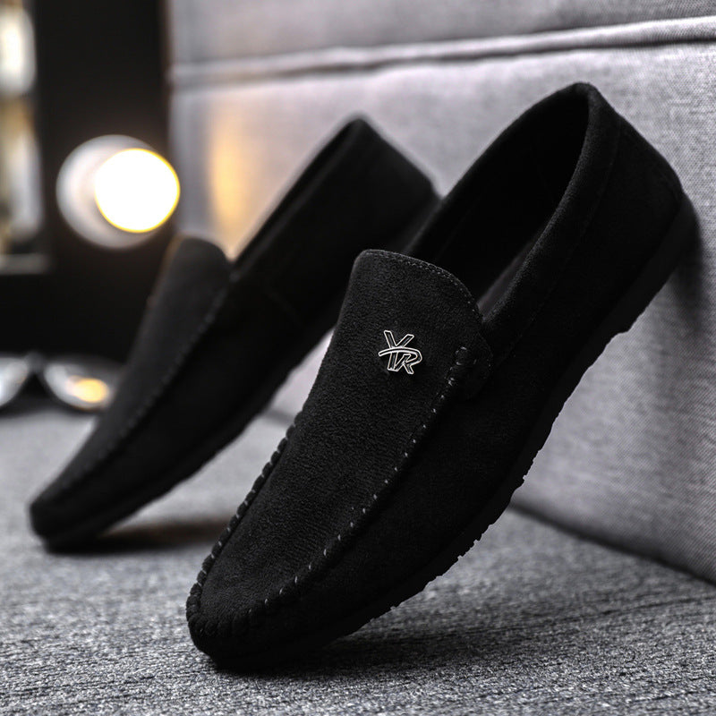Men's Breathable Business Casual Slip-On Shoes - Lightweight PU Leather Dress Shoes