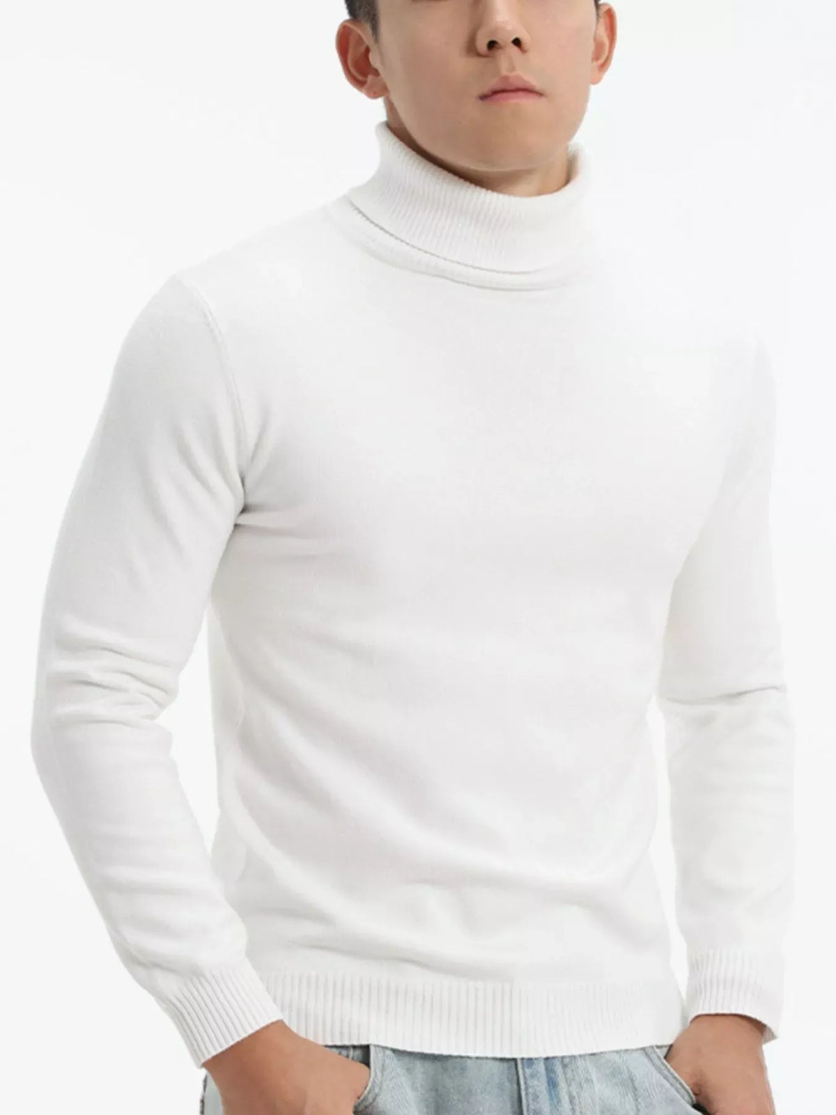 Men's Slim-Fit Turtleneck Sweater – Extended Sizes — photo 10