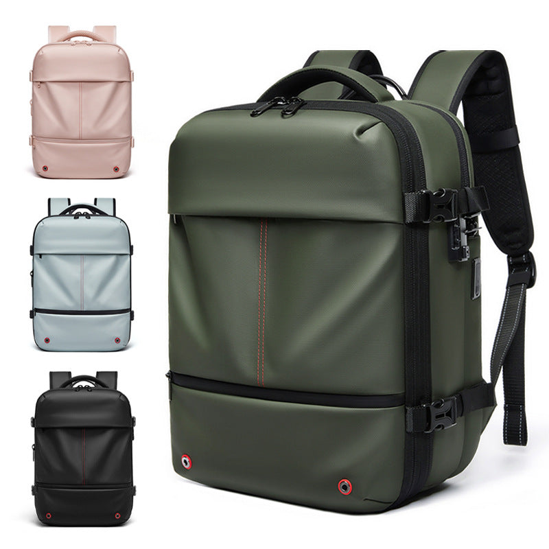 Water-Resistant Expandable Laptop Backpack | 16" Oxford Fabric Business Travel Bag 20–35L