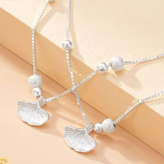 Another view: Double Layer Ginkgo Leaf Bracelet