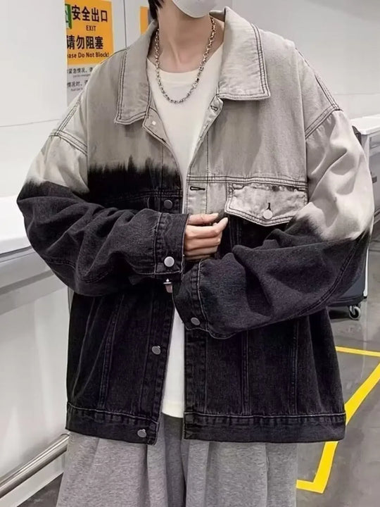 Another view: Gradient Wash Denim-Look Jacket