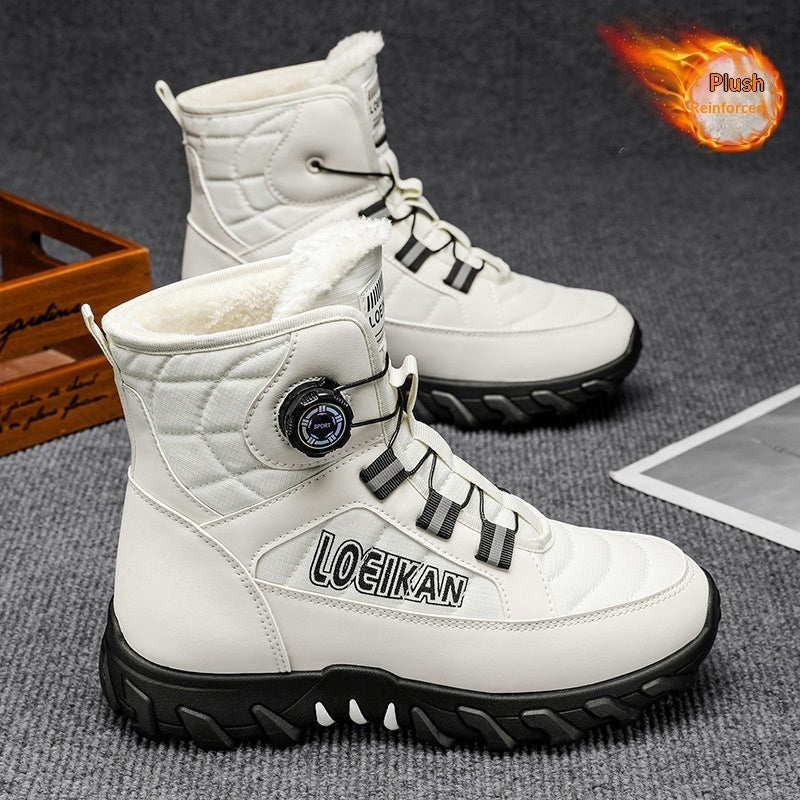Men's Winter Hiking & Casual Sports Shoes | Warm Non-Slip Thick Sole Sneakers