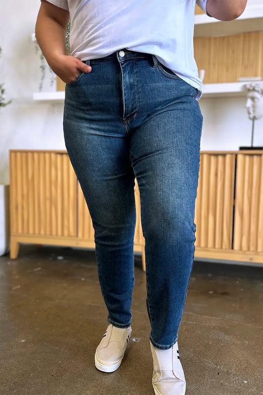 Another view: Judy Blue Sloane Tummy-Control High-Rise Slim Jeans