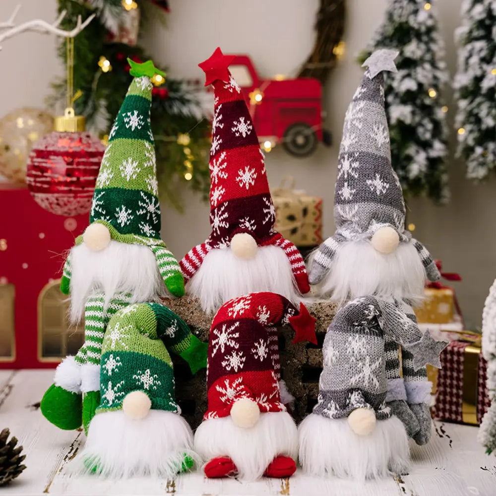 2-Piece Light-Up Faceless Gnome Decor Set