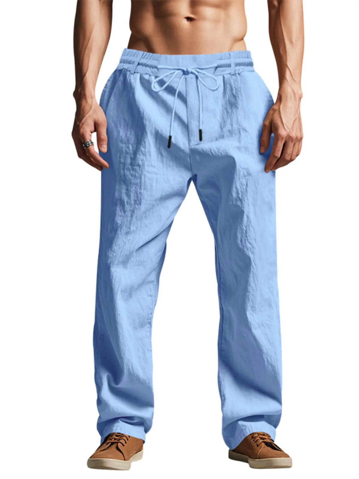Men's Relaxed Drawstring Pants with Pockets — photo 20