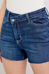 Judy Blue Sloane High-Rise Criss-Cross Waistband Denim Shorts — product view 9