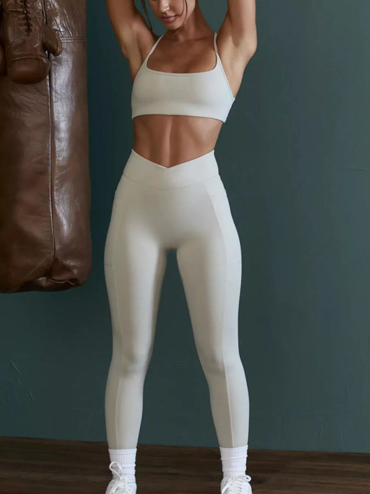 Seamless Cross-Waist Cami & Leggings Set