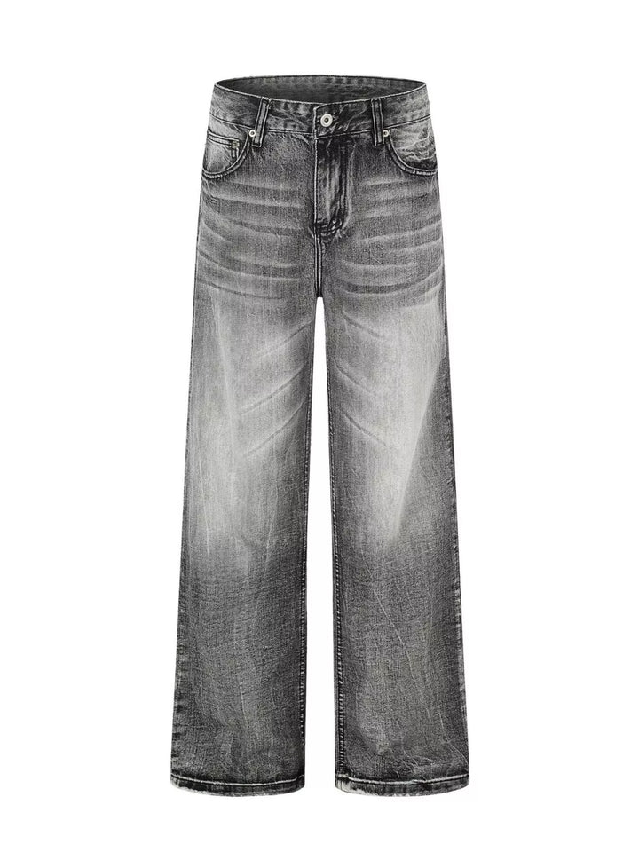 Ashline Wide-Leg Jeans — Washed Black for men