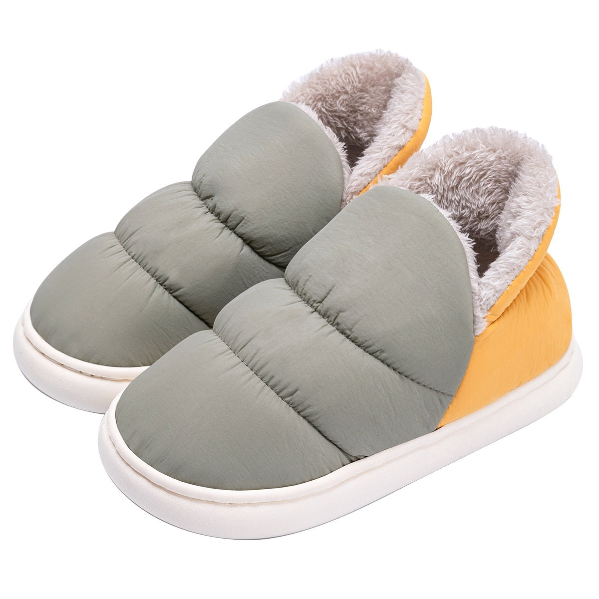 Women's Down-Filled Cotton Outdoor Shoes - Warm Non-Slip Winter Footwear