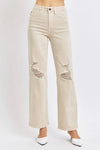 Judy Blue Sutton High-Rise Distressed Wide-Leg Jeans — product view 1