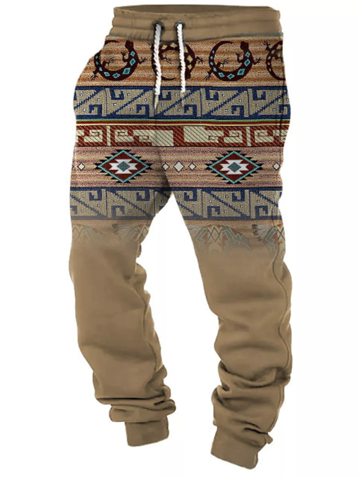 Men’s Geometric Drawstring Joggers