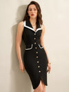 Sabine Sleeveless Button-Front Dress — product view 6