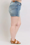 Judy Blue Addison High-Rise Star Seam Detail Denim Shorts — product view 17