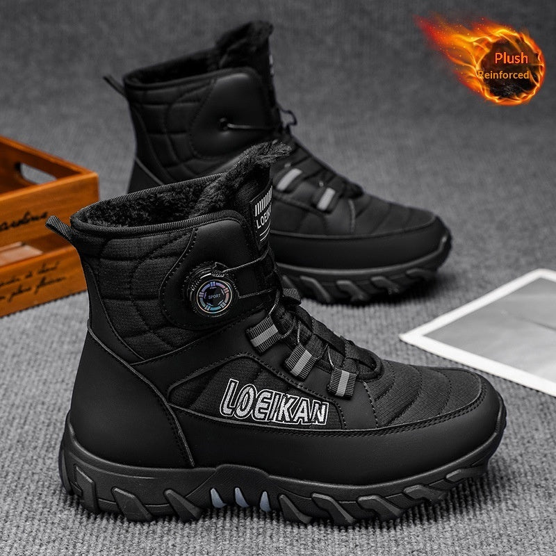 Men's Winter Hiking & Casual Sports Shoes | Warm Non-Slip Thick Sole Sneakers