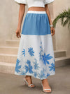 Vera Floral Print Color Block Skirt — product view 2