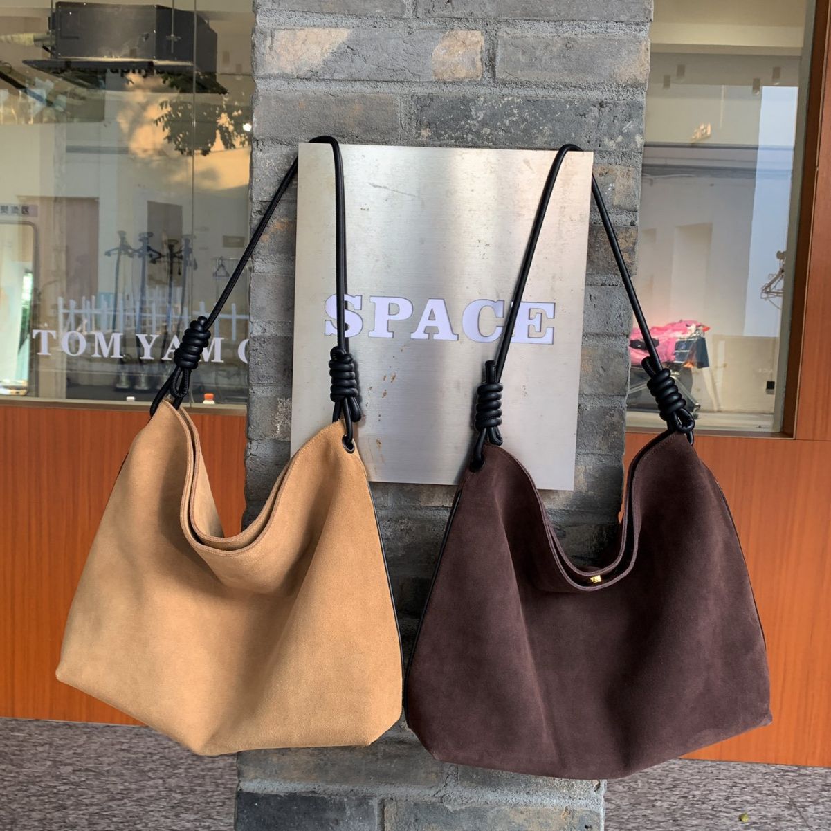 Luxury Vintage Suede Leather Shoulder Bag – Large Capacity Women's Hobo Bag