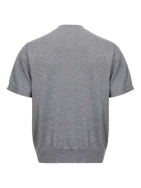 Another view: Meridian Pattern-Knit Short-Sleeve Top