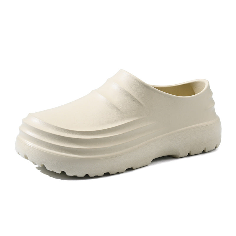Non-Slip Waterproof Kitchen Work Slippers - EVA Lightweight Casual Slides for Men & Women