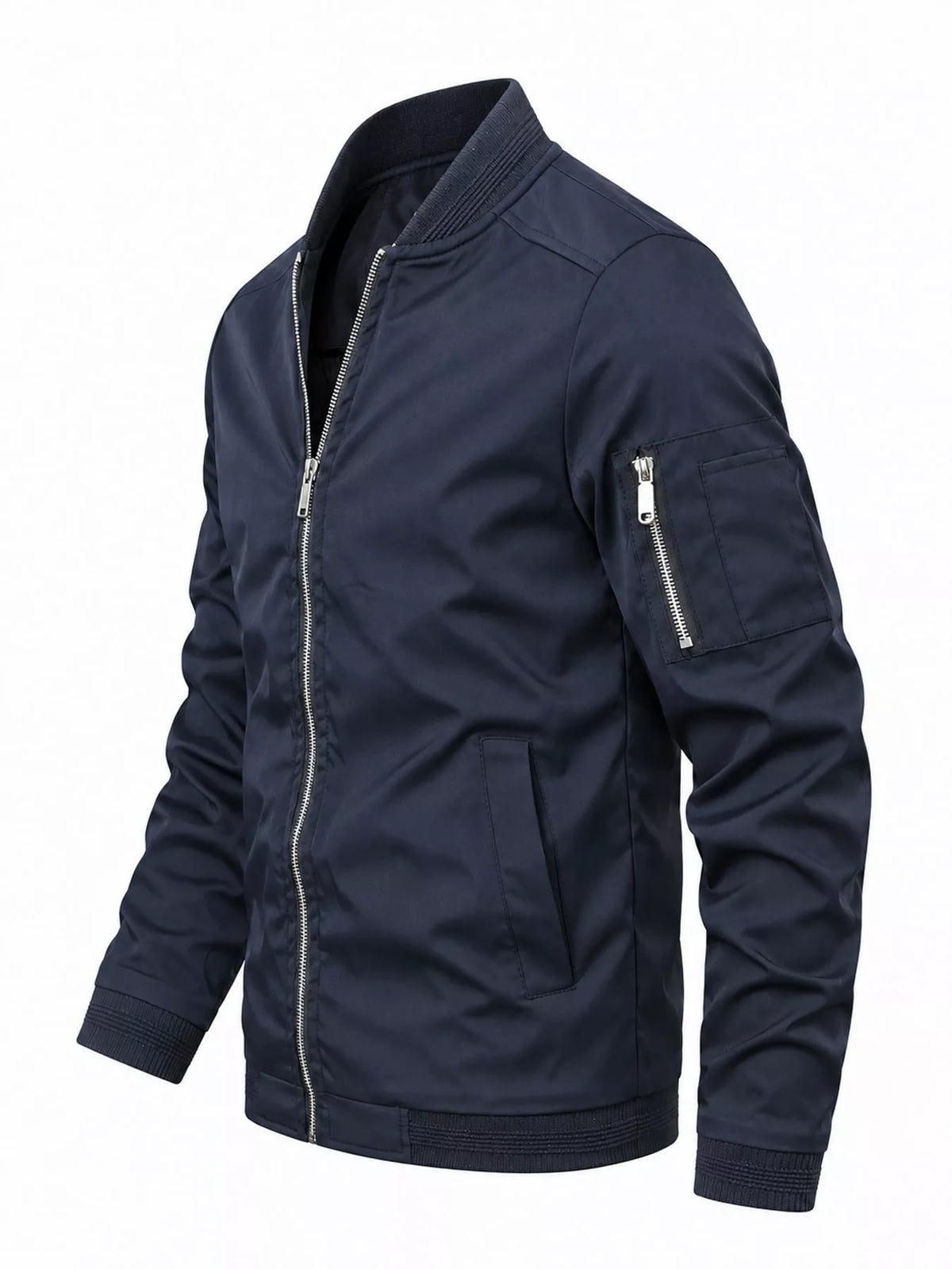 Men's Lightweight Bomber Jacket with Sleeve Pocket — photo 44