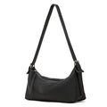 Vegetable-Tanned Genuine Leather Hobo Bag - Belt-Attachable Crossbody Shoulder Bag