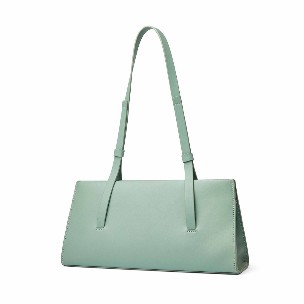 Women's Genuine Leather Underarm Shoulder Bag - Urban Minimalist Commuter Handbag