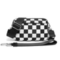 Waterproof Crossbody Waist Bag for Outdoor Sports Running - Lightweight Double Layer Polyester Fanny Pack
