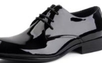 Men's Glossy Leather Lace-Up Oxford Dress Shoes | Pointed Toe Business Wedding Shoes