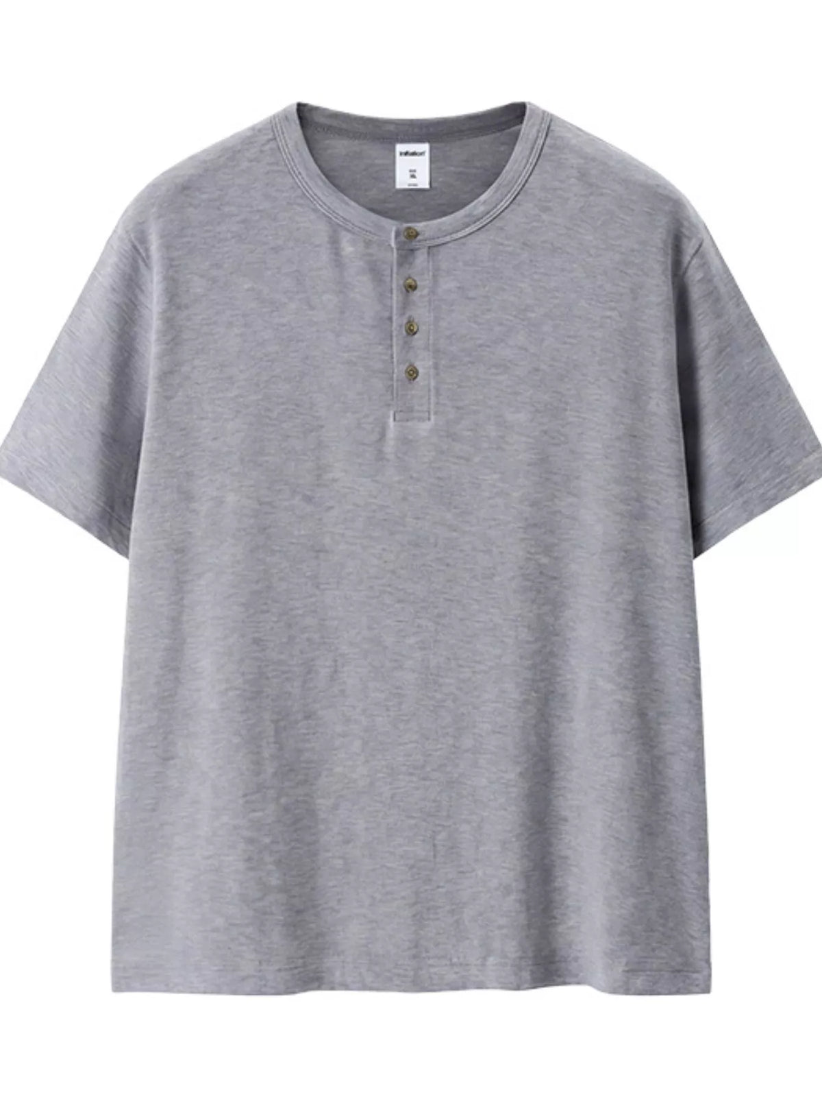 Men’s Short-Sleeve Cotton-Blend Henley