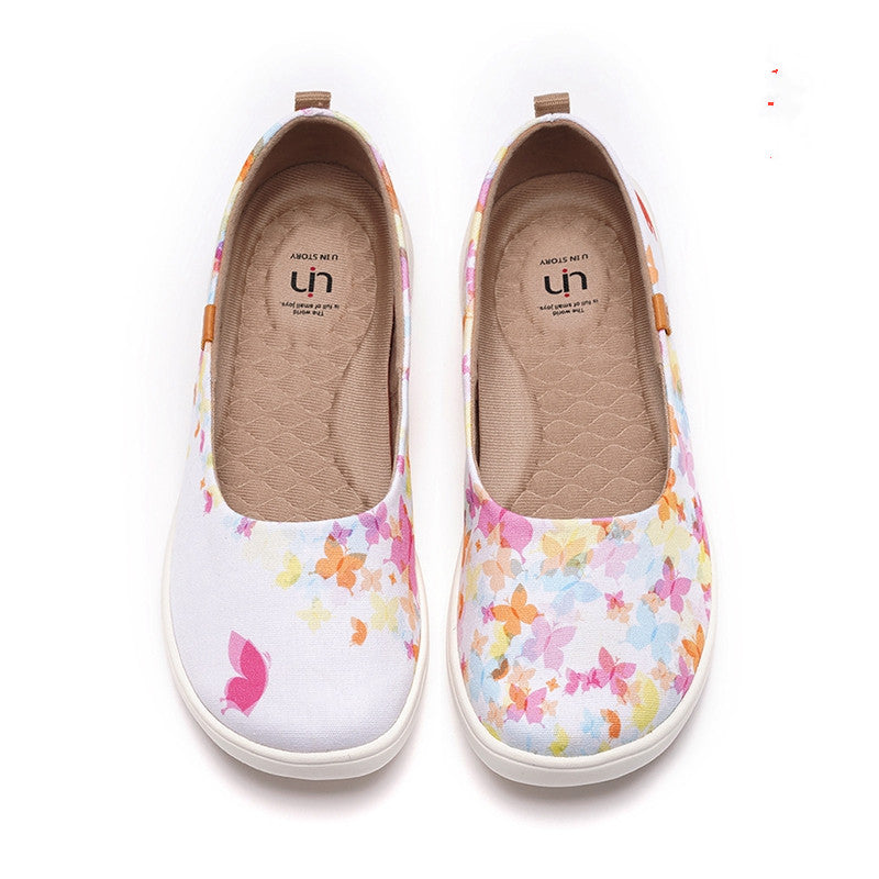 Women's Casual Canvas Slip-On Shoes | Lightweight Colorful Everyday Sneakers