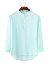 Mercer Band-Collar Stretch Shirt — color or detail view 6