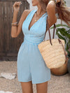Vesper Crisscross Back Striped Romper — product view 1