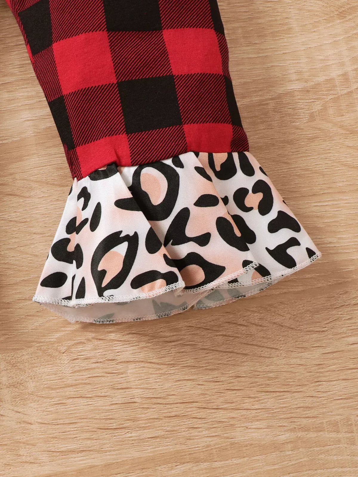 Baby Girls' Christmas Tree Top, Plaid Pants & Headband Set — photo 9