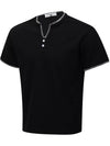 Atelier Contrast-Stitch Notch-Neck Tee — color or detail view 4