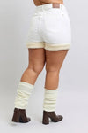 Judy Blue Rowan High-Rise Shearling Cuff Denim Shorts — product view 8