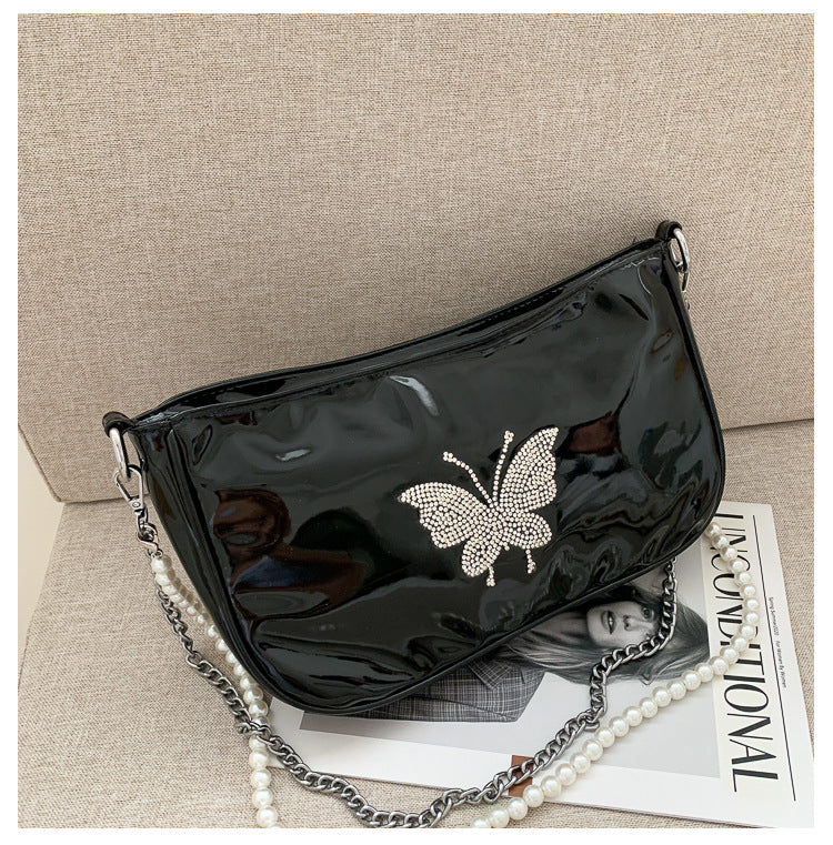 Retro Dumpling Crossbody & Underarm Bag for Women – Rhinestone Street Style