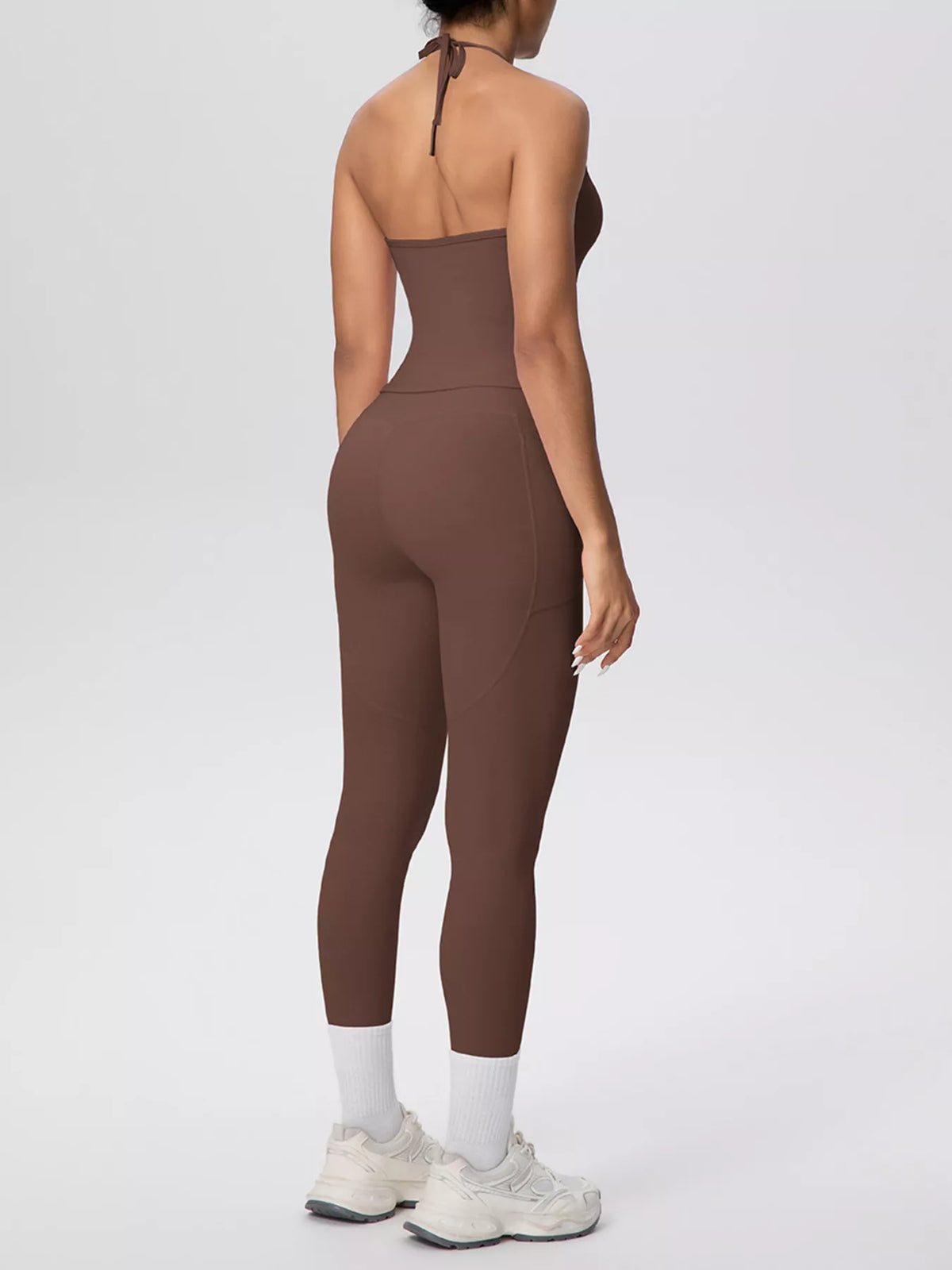 Halter Cami & High-Waisted Leggings Set