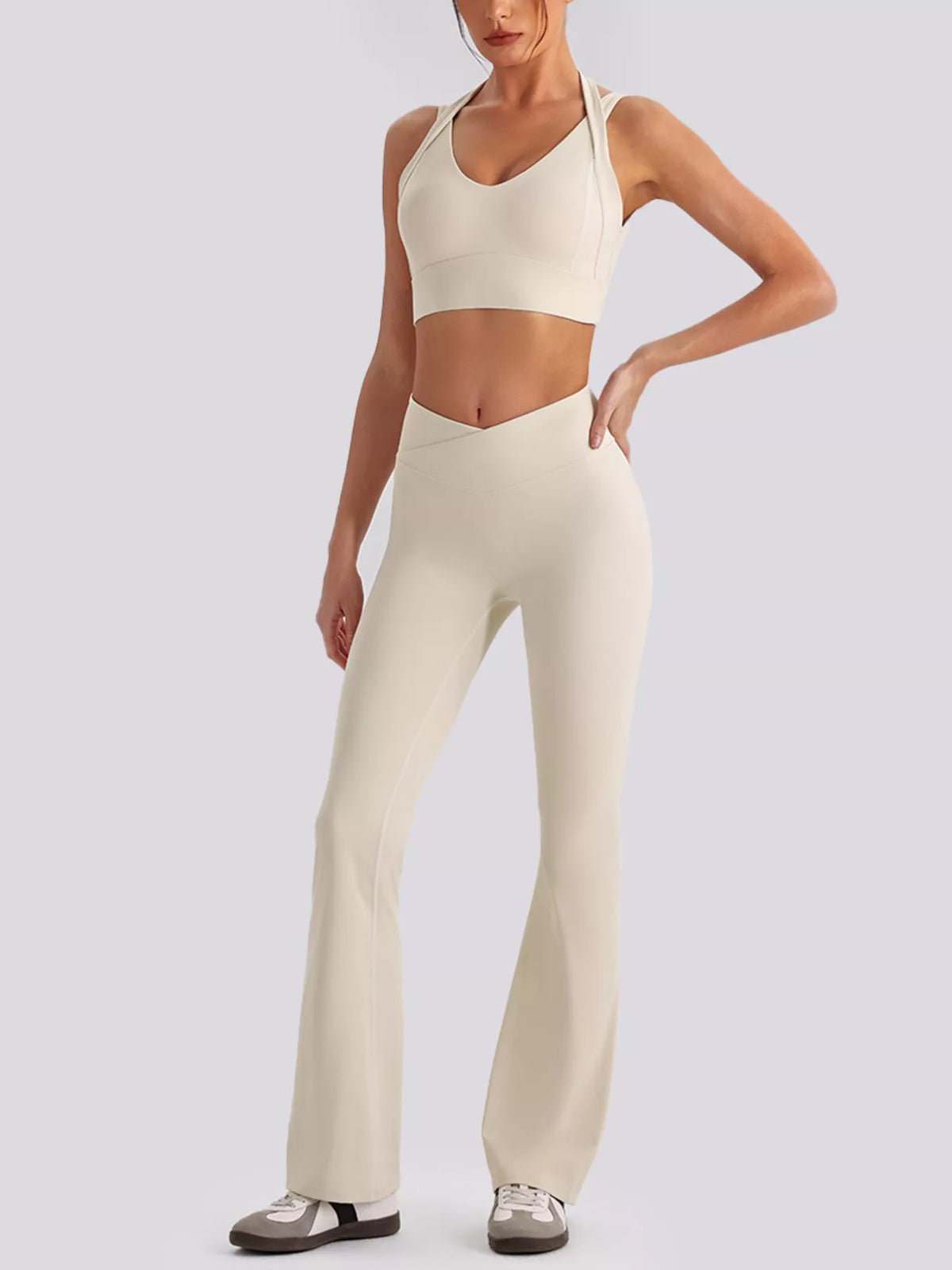 Seamless V-Neck Tank & Leggings Active Set