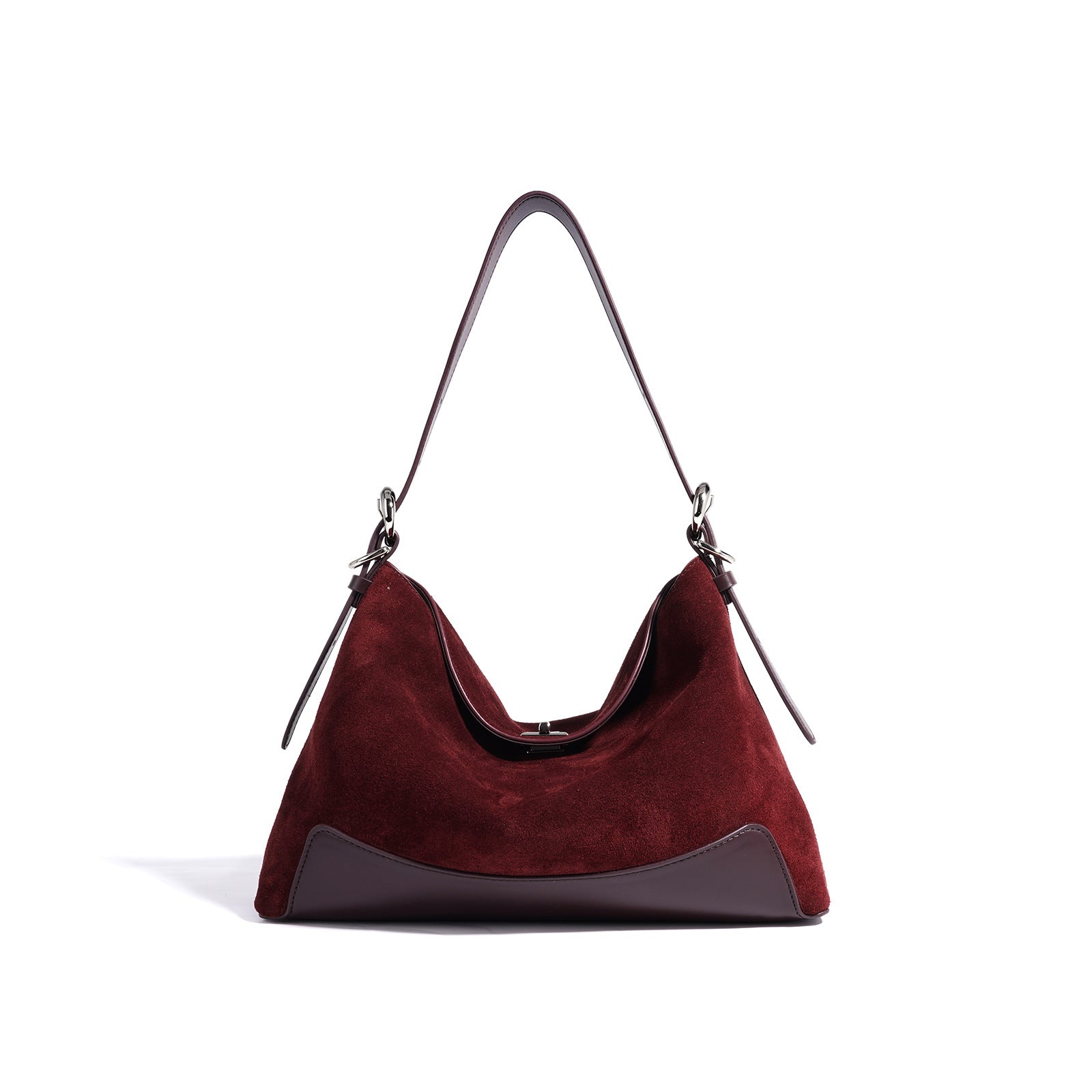 Women's Large Capacity Commuter Bag – Matte Cowhide Shoulder & Crossbody Handbag