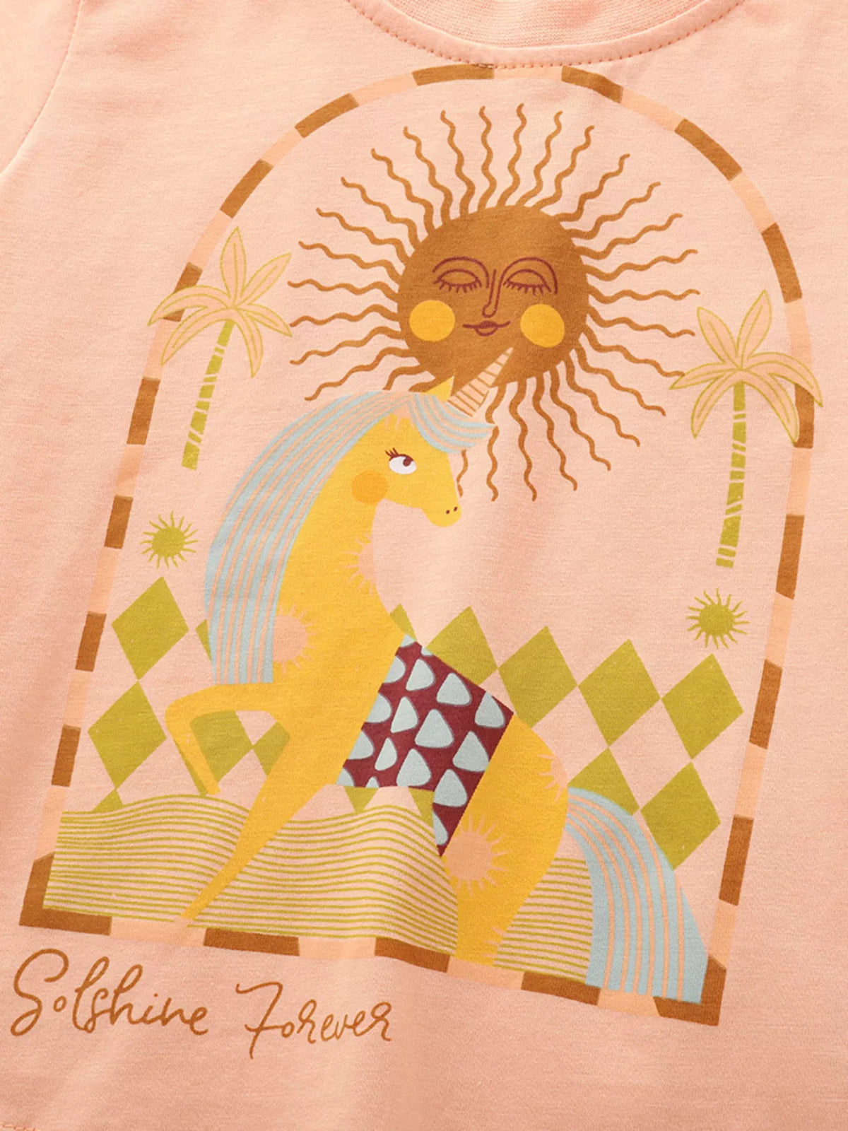 Children’s Graphic Cotton Tee & Pants Set