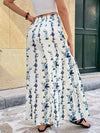 Sabine Floral Print Tie Front Wide-Leg Pants — product view 5