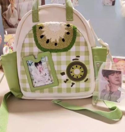 Kiwi Fruit Minimalist Backpack for Girls - Cute Dainty Sweet Design Women's Backpack