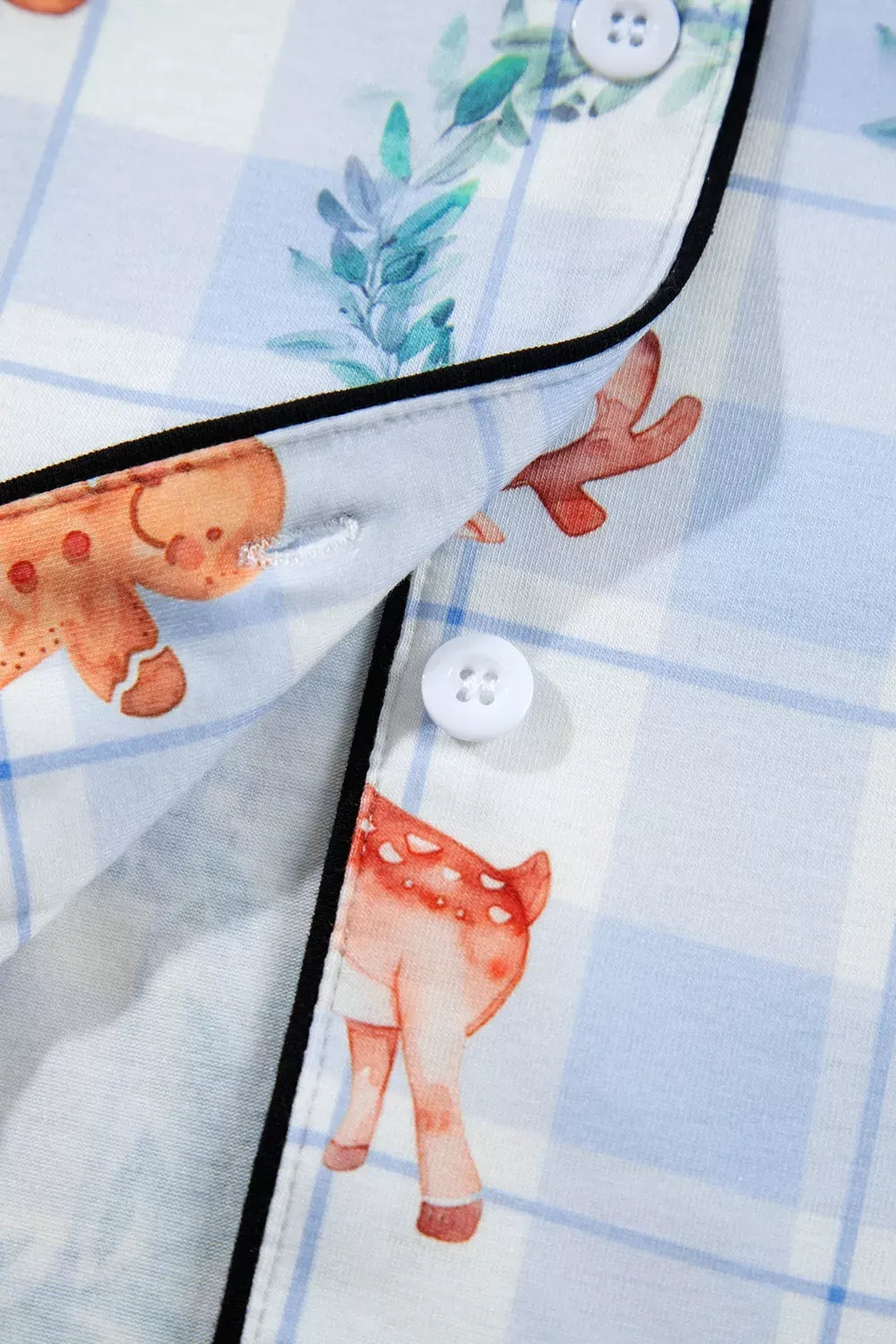 Women's Christmas Plaid Cartoon-Print Pajama Set — photo 11
