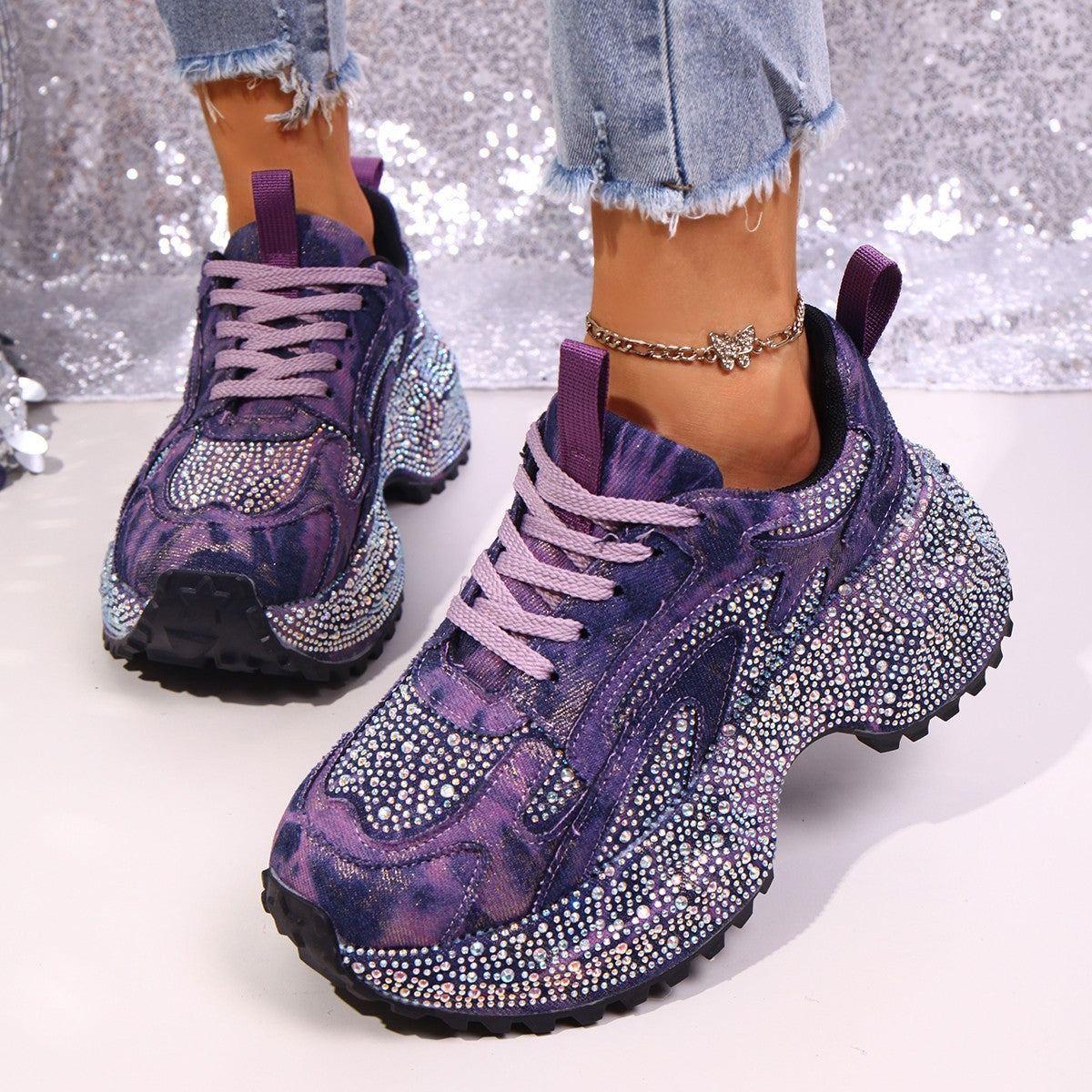 Women's Height-Increasing Platform Sneakers - Thick Sole Casual Shoes
