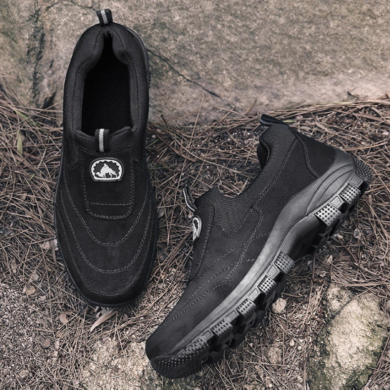 Men's Suede Casual Slip-On Shoes - Breathable Comfort Loafers