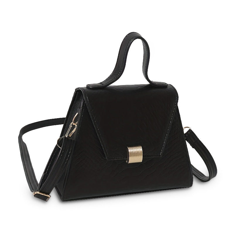 Women's PU Leather Crossbody Shoulder Bag – Casual Square Handbag with Adjustable Strap