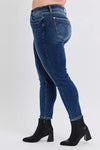 Judy Blue Sloane Mid-Rise Waist Skinny Jeans with Thermal Lining — product view 8