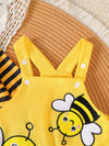 Sunny Days Striped Bodysuit & Overalls & Headband Set — product view 6